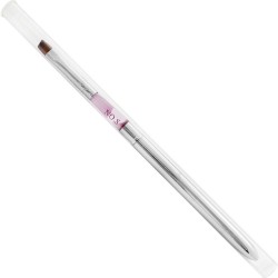 Кисть для геля СКОШЕННАЯ с МЕТАЛЛИЧЕСКОЙ ручкой №8 ___+KRY032/042 (788)